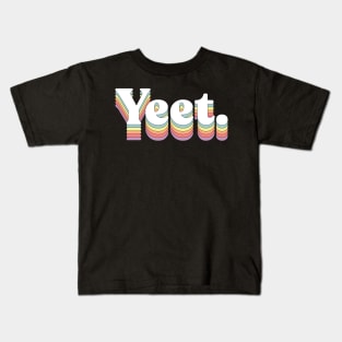 Yeet - Typographic Graphic Design Apparel Kids T-Shirt